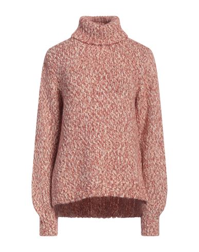 Daniele Fiesoli Collezione N_01 Woman Turtleneck Antique Rose Size S Wool, Nylon, Baby Alpaca Wool