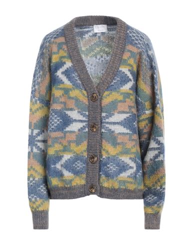 Daniele Fiesoli Collezione N_01 Woman Cardigan Blue Size S Mohair Wool, Polyamide, Merino Wool