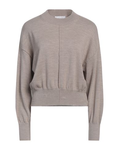 Daniele Fiesoli Collezione N_01 Woman Turtleneck Taupe Size S Merino Wool