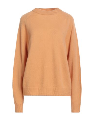 Alysi Woman Sweater Apricot Size Xl Merino Wool, Cashmere