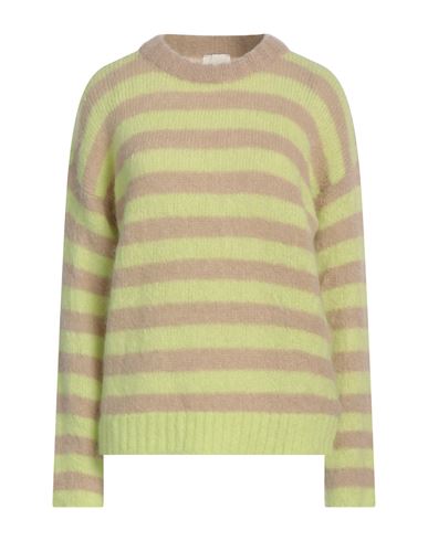 ALYSI ALYSI WOMAN SWEATER LIME GREEN SIZE L MOHAIR WOOL, POLYAMIDE, ELASTANE 
