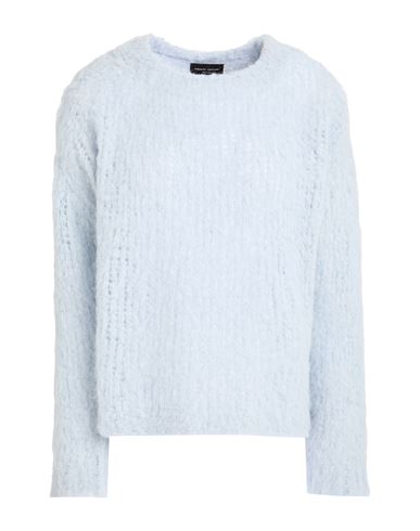 Roberto Collina Woman Sweater Light Blue Size L Baby Alpaca Wool, Wool, Nylon