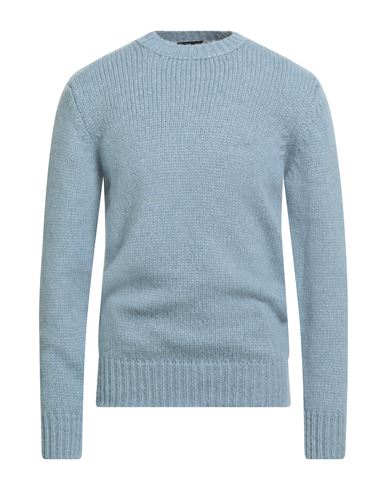 Roberto Collina Man Sweater Light Blue Size 44 Baby Alpaca Wool, Nylon, Wool
