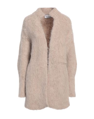 Daniele Fiesoli Collezione N_01 Woman Cardigan Beige Size M Baby Alpaca Wool, Polyamide, Elastane