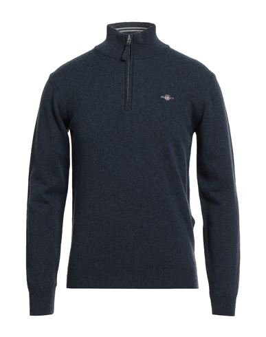 Gant Man Sweater Navy Size S Lambswool In Black