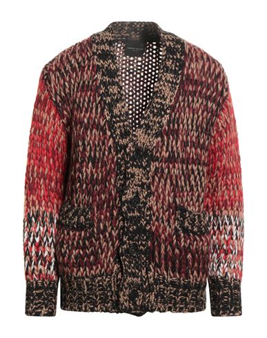 Roberto Collina Man Cardigan Black Size 38 Baby Alpaca Wool, Nylon, Wool