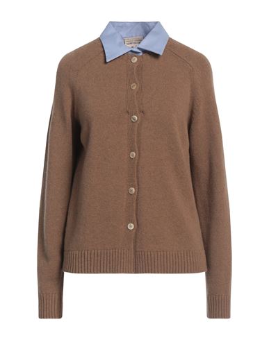 SEMICOUTURE SEMICOUTURE WOMAN CARDIGAN SAND SIZE M WOOL, POLYAMIDE, COTTON, ELASTANE 