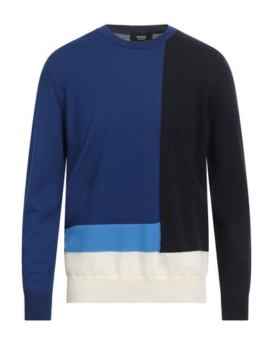 +39 Masq Man Sweater Navy Size 44 Wool