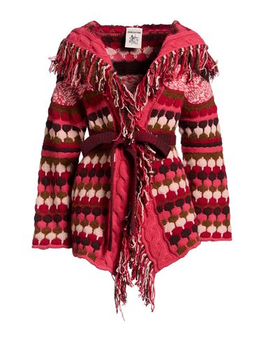 Semicouture Woman Cardigan Magenta Size M Wool, Polyamide, Polyester, Alpaca Wool In Multi