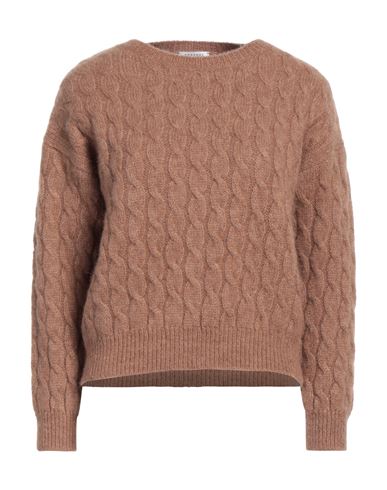 Rosso35 Woman Sweater Camel Size 4 Alpaca Wool, Polyamide, Virgin Wool