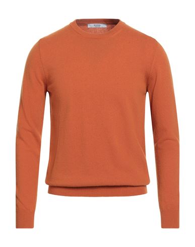 +39 Masq Man Sweater Orange Size 40 Wool
