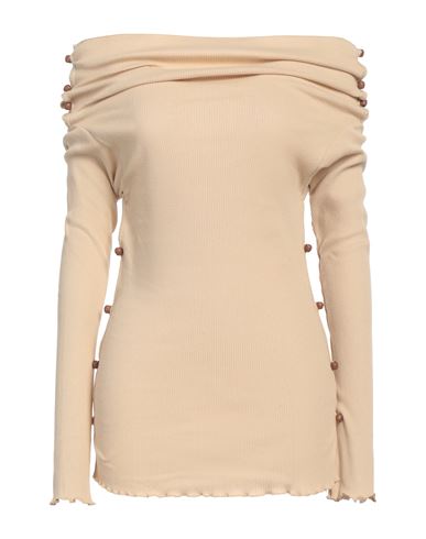 Baserange Woman T-shirt Sand Size S Recycled Cotton, Cotton In Neutral