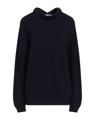 Pt Torino Woman Turtleneck Midnight Blue Size 6 Wool, Cashmere