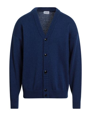 Amish Man Cardigan Navy Size L Acrylic, Mohair Wool, Polyamide, Wool
