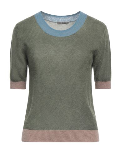 In Bed With You Woman Sweater Military Green Size L Nylon, Wool, Alpaca Wool