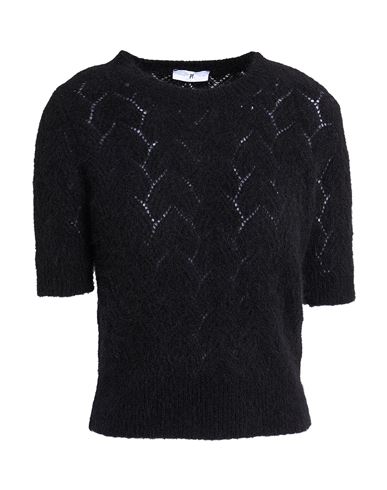 Shop Pt Torino Woman Sweater Black Size 4 Mohair Wool, Virgin Wool, Polyamide, Elastane