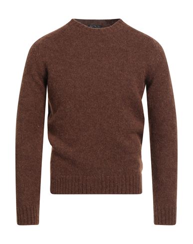 Suite 16 Man Sweater Brown Size 40 Alpaca Wool, Wool, Polyamide