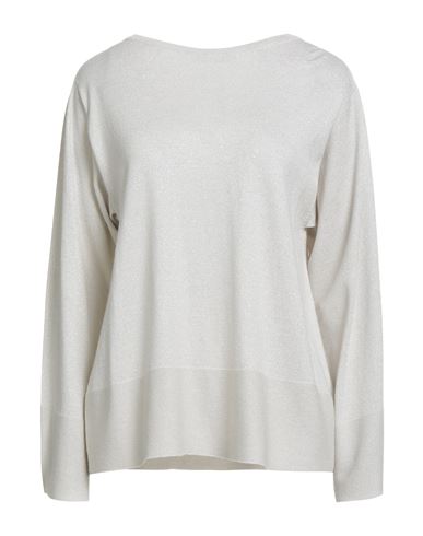 Fabiana Filippi Woman Sweater Light Grey Size 10 Virgin Wool, Polyamide, Polyester In Gray