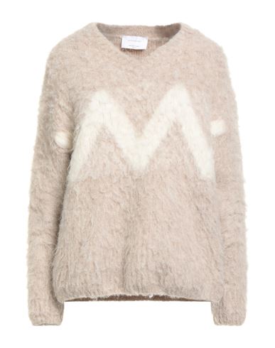 Daniele Fiesoli Collezione N_01 Woman Sweater Beige Size M Baby Alpaca Wool, Polyamide, Elastane