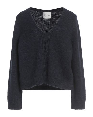 CLOSED CLOSED WOMAN SWEATER MIDNIGHT BLUE SIZE M ALPACA WOOL, NYLON, WOOL 