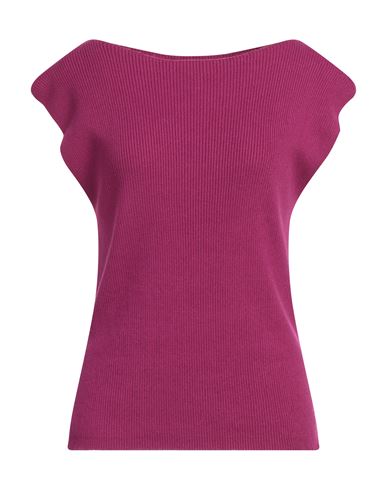 Emporio Armani Woman Sweater Magenta Size L Polyamide, Viscose, Cashmere