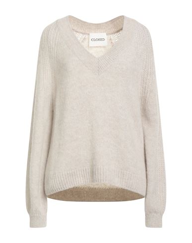 CLOSED CLOSED WOMAN SWEATER LIGHT GREY SIZE S POLYAMIDE, ALPACA WOOL, WOOL 