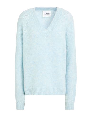 CLOSED CLOSED WOMAN SWEATER SKY BLUE SIZE M POLYAMIDE, ALPACA WOOL, WOOL 