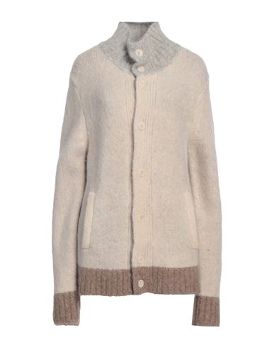 Shop In Bed With You Woman Cardigan Ivory Size M Alpaca Wool, Nylon, Elastane