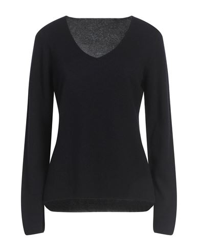 Le Tricot Perugia Woman Sweater Navy Size L Virgin Wool, Silk, Cashmere