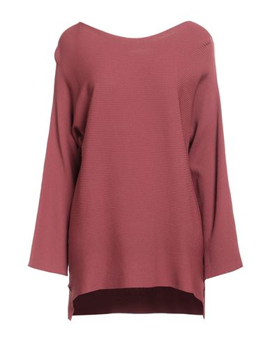 Liviana Conti Woman Sweater Brick Size 8 Viscose, Polyamide In Red
