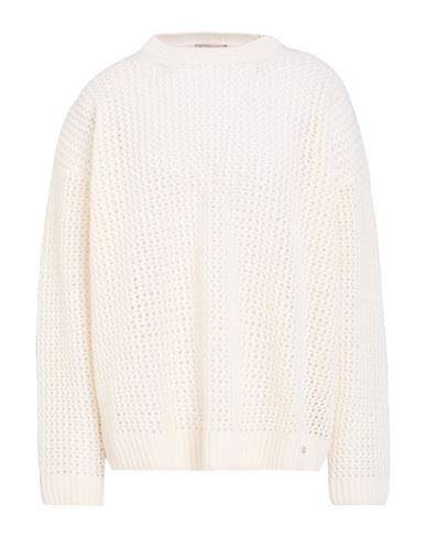 Herno Woman Sweater Ivory Size 8 Wool