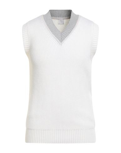 Eleventy Man Sweater White Size L Wool