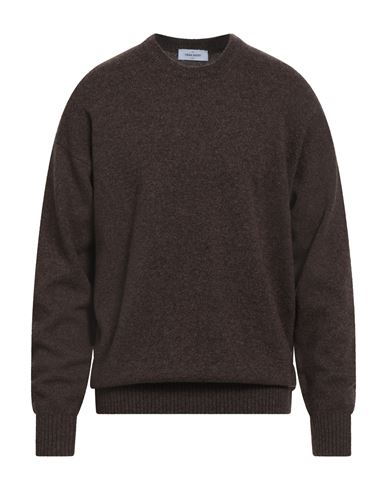 Gran Sasso Man Sweater Dark Brown Size 46 Virgin Wool In Brown
