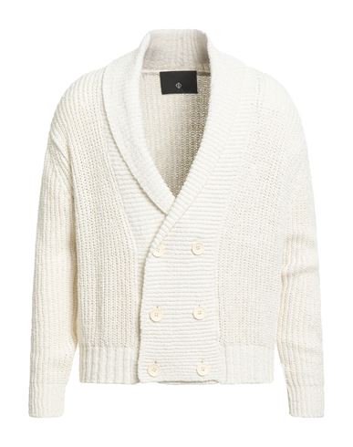 Filippo De Laurentiis Man Cardigan Off White Size 40 Cotton, Polyamide