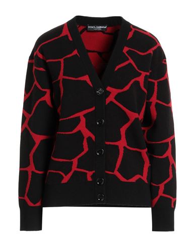 Dolce & Gabbana Woman Cardigan Black Size 6 Virgin Wool, Polyamide, Elastane