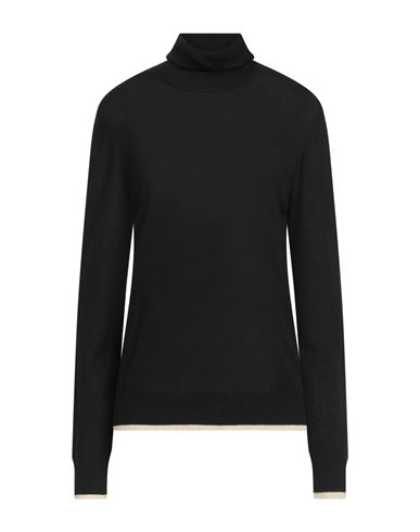Z.o.e. Zone Of Embroidered Z. O.e. Zone Of Embroidered Woman Turtleneck Black Size S Polyester, Acrylic, Polyamide, Wool