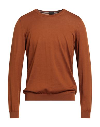 Hugo Boss Boss Man Sweater Brown Size Xxl Virgin Wool In Brown