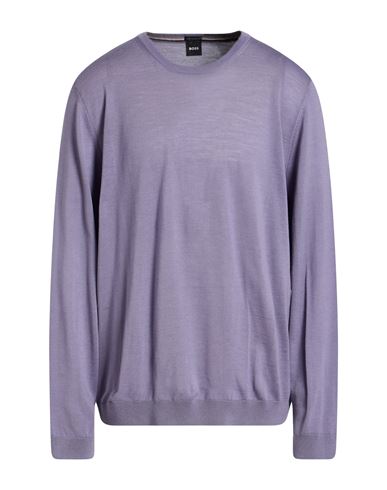 Hugo Boss Boss Man Sweater Lilac Size Xxl Virgin Wool In Purple