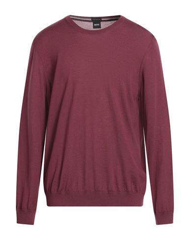 Hugo Boss Boss Man Sweater Plum Size 3xl Virgin Wool In Purple