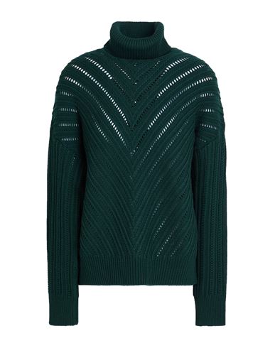 Jacob Cohёn Woman Turtleneck Dark Green Size L Virgin Wool