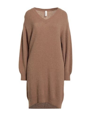 SOUVENIR SOUVENIR WOMAN SWEATER CAMEL SIZE M ACRYLIC, BABY ALPACA WOOL, POLYAMIDE, WOOL 