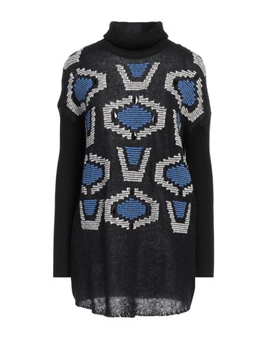 Frase Francesca Severi Woman Turtleneck Azure Size 6 Virgin Wool, Synthetic Fibers, Polyamide, Mohai In Blue