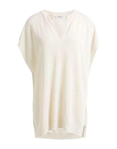 Peserico Woman Sweater Ivory Size 6 Linen, Cotton In White