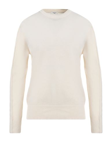 Become Man Sweater Ivory Size 44 Wool, Polyamide In White