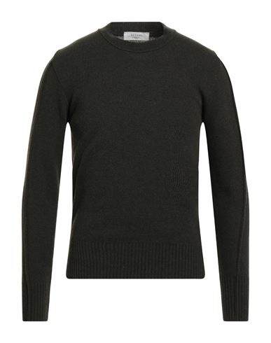 Become Man Sweater Military Green Size 46 Wool, Polyamide In Green