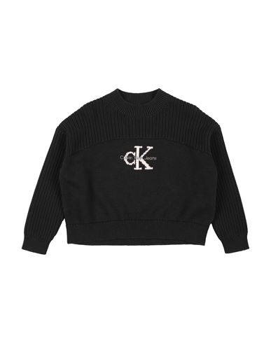 Calvin Klein Jeans Est.1978 Calvin Klein Jeans Toddler Girl Sweater Black Size 6 Cotton In Black