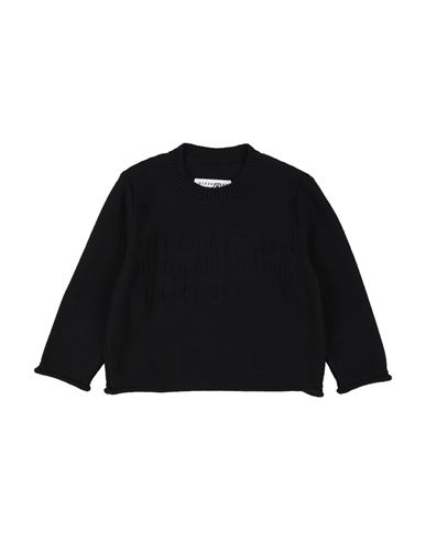 Mm6 Maison Margiela Toddler Girl Sweater Black Size 6 Cotton, Wool