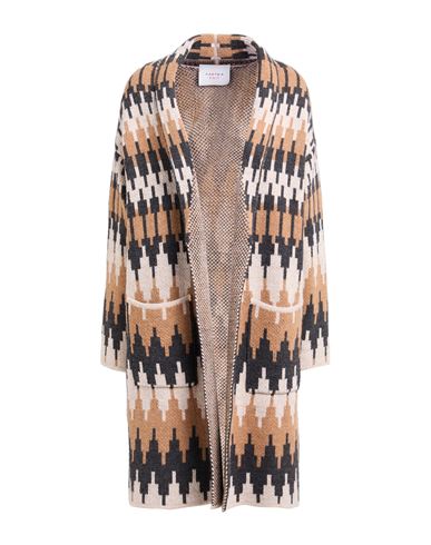 Kartika Knit Woman Cardigan Sand Size L Acrylic, Viscose, Wool, Alpaca Wool