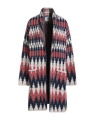 Kartika Knit Woman Cardigan Rust Size L Acrylic, Viscose, Wool, Alpaca Wool In Red