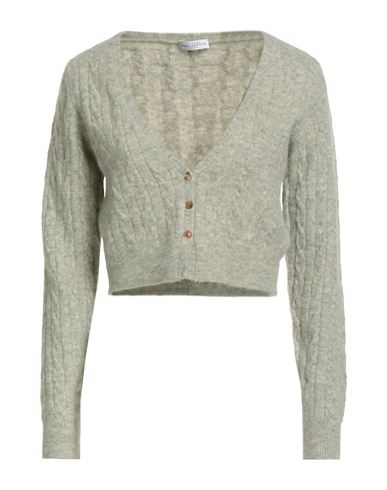 Ballantyne Woman Cardigan Sage Green Size 8 Wool, Alpaca Wool, Polyamide, Elastane